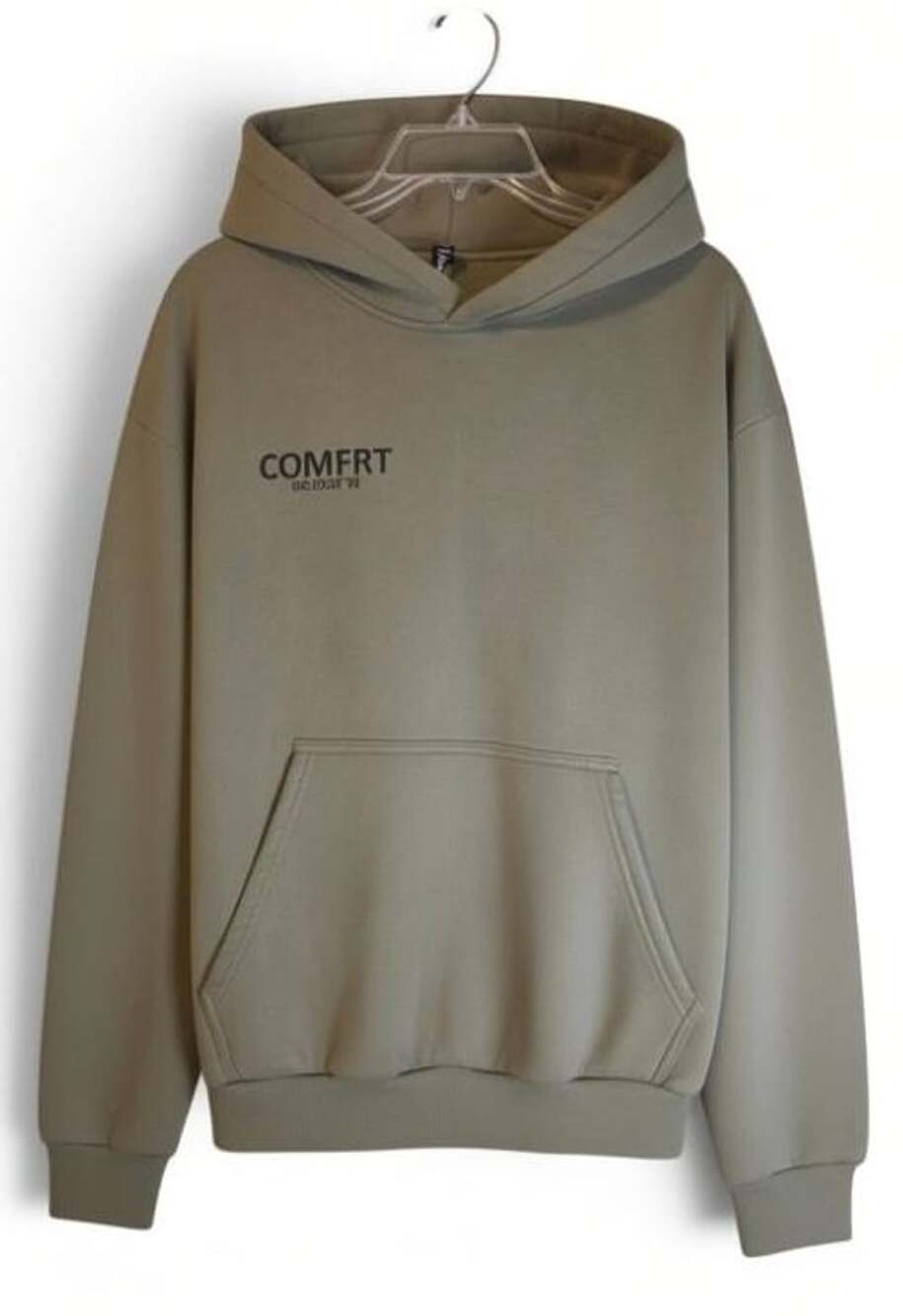 Comfrt Moss Green Signature Hoodie Sweatshirt Size S